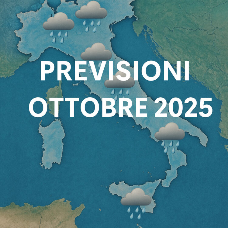 Previsioni ottobre 2025: il meteo in Italia tra piogge, temporali e prime fredde sorprese