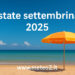 Estate settembrina 2025: caldo e sole nella fase centrale del mese