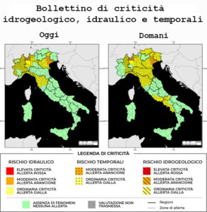 Bollettino di allerta meteo del 01/09/2025