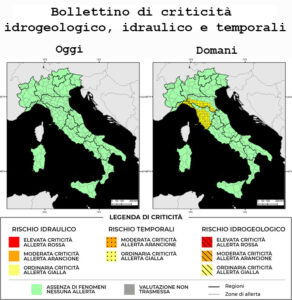 Bollettino di allerta meteo del 08/09/2025