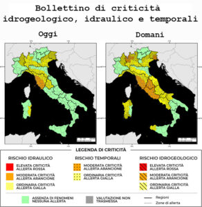 Bollettino di allerta meteo del 09/09/2025