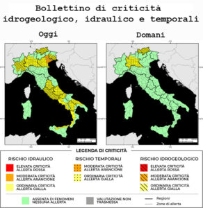 Bollettino di allerta meteo del 24/09/2025