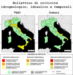 Bollettino di allerta meteo del 27/09/2025