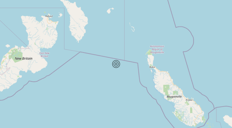 Terremoto Papua New Guinea [Sea] – Magnitudo 6.1