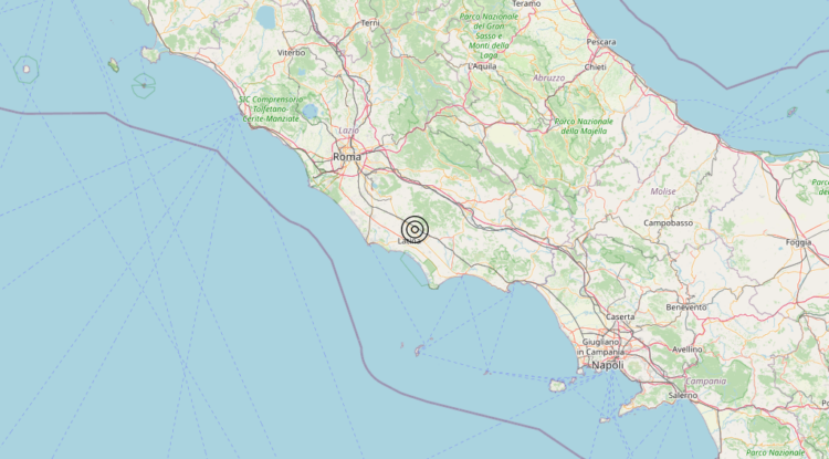 Terremoto 4 km E Latina (LT) – Magnitudo 3.2