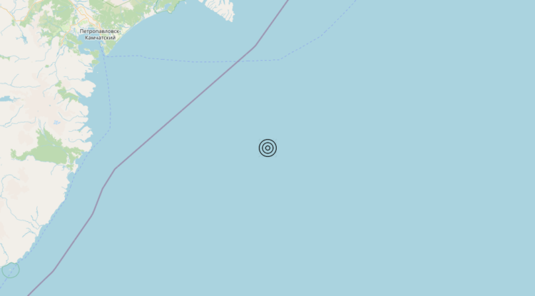 Terremoto Off east coast of Kamchatka Peninsula, Russia [Sea: Russia] – Magnitudo 6.0