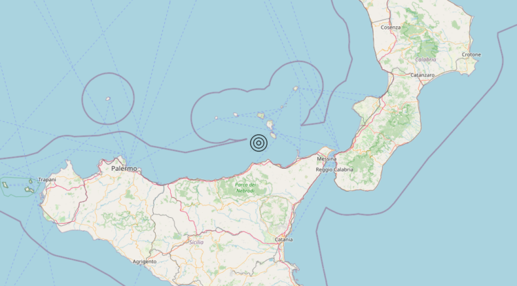 Terremoto Costa Siciliana nord-orientale (Messina) – Magnitudo 3.0 Terremoto Costa Siciliana nord-orientale (Messina) – Magnitudo 3.0