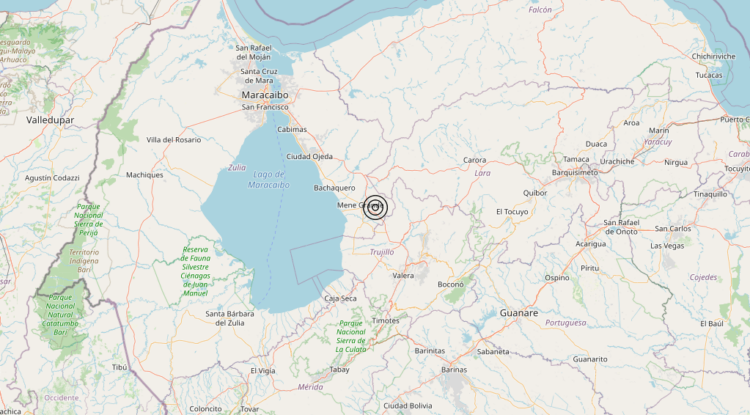 Terremoto Venezuela – Magnitudo 5.5