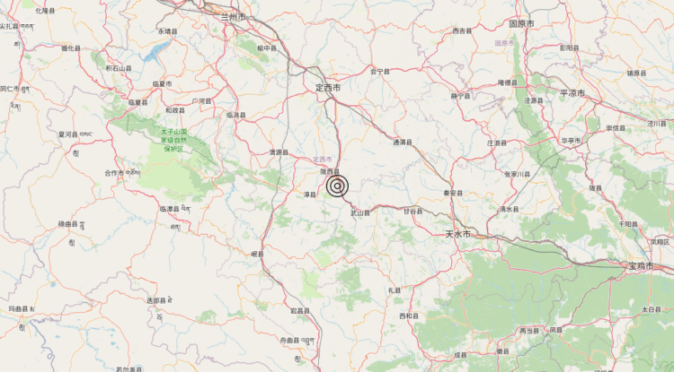 Terremoto Gansu, China [Land: China] – Magnitudo 5.5