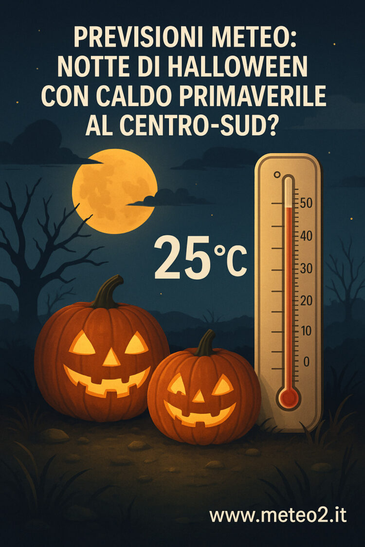 Previsioni meteo: notte di halloween con caldo primaverile al centro-sud?