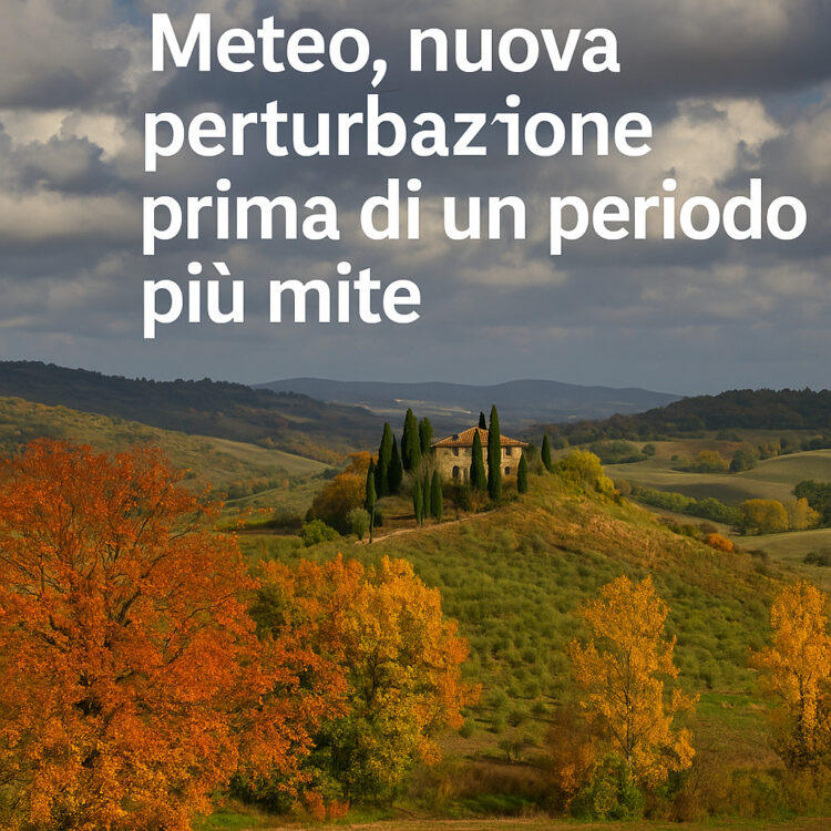 Meteo, nuova perturbazione prima di un periodo più mite