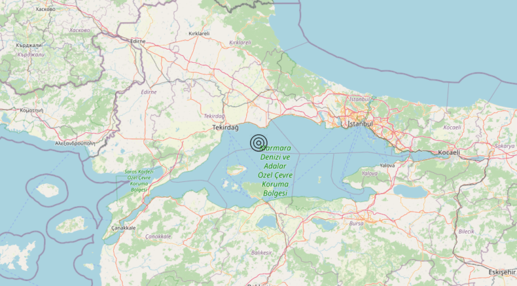 Terremoto Turkey [Sea] – Magnitudo 5.3