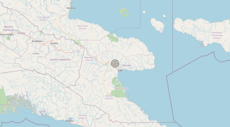 Terremoto Papua New Guinea [Land] – Magnitudo 6.7