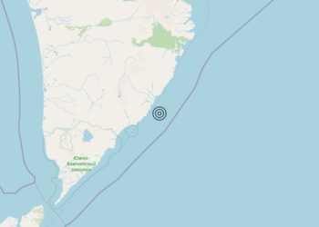Terremoto Near east coast of Kamchatka Peninsula, Russia [Sea: Russia] – Magnitudo 6.3
