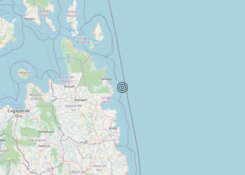 Terremoto Philippines [Sea] – Magnitudo 6.1
