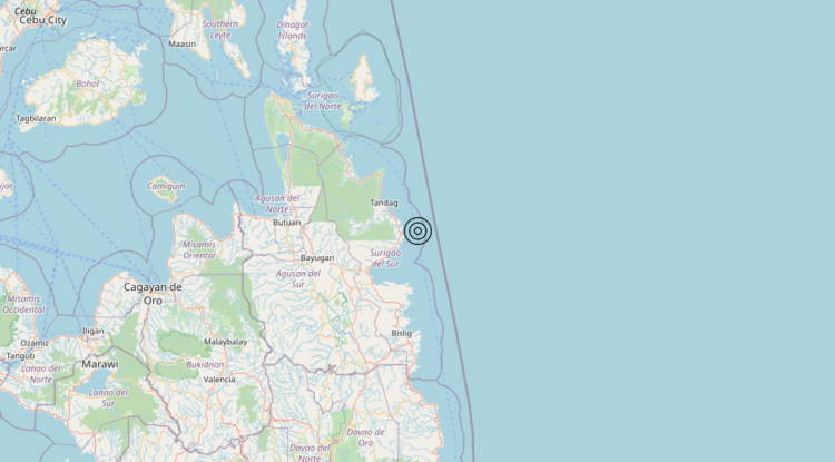 Terremoto Philippines [Sea] – Magnitudo 5.5