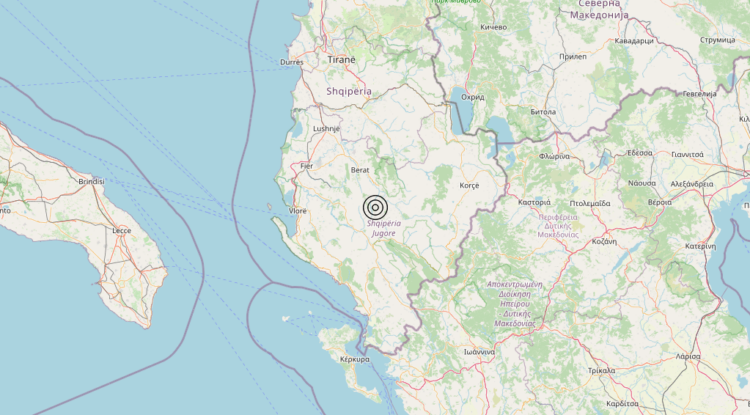 Terremoto Albania [Land] – Magnitudo 4.1