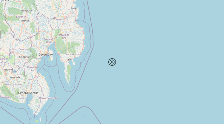 Terremoto Philippines [Sea] – Magnitudo 5.9