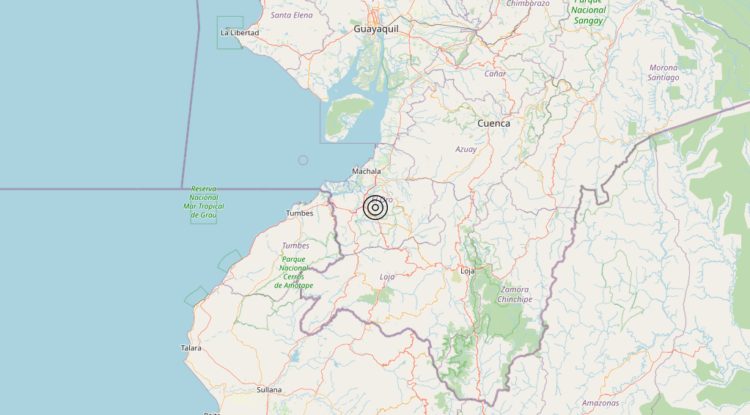 Terremoto Near coast of Ecuador [Land: Ecuador] – Magnitudo 5.5