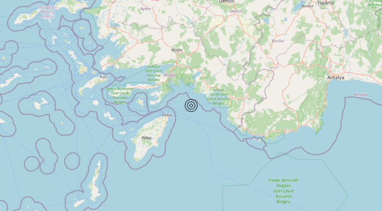 Terremoto Turkey [Sea] – Magnitudo 4.7