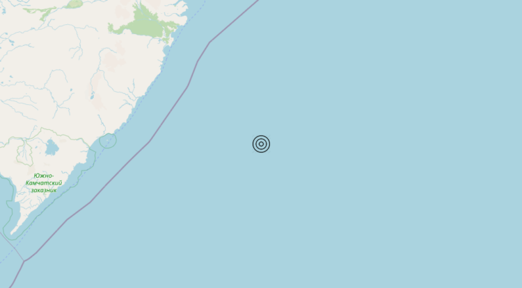 Terremoto Off east coast of Kamchatka Peninsula, Russia [Sea: Russia] – Magnitudo 5.9