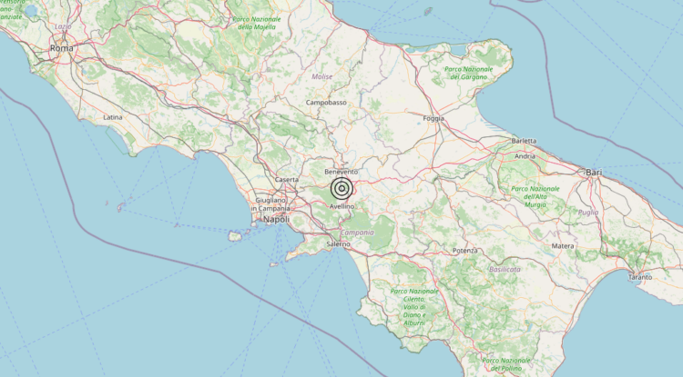 Terremoto 1 km E Grottolella (AV) – Magnitudo 3.6