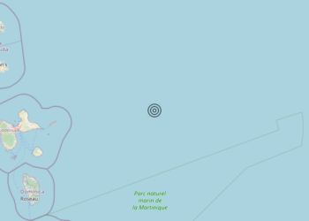Terremoto Guadeloupe-Martinique [Sea] – Magnitudo 6.5