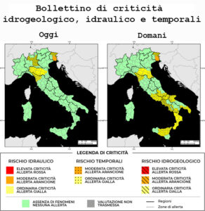 Bollettino di allerta meteo del 17/11/2025