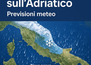 Neve in arrivo sull’adriatico. Previsioni meteo
