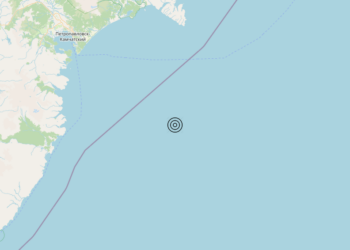 Terremoto Off east coast of Kamchatka Peninsula, Russia [Sea: Russia] – Magnitudo 6.2