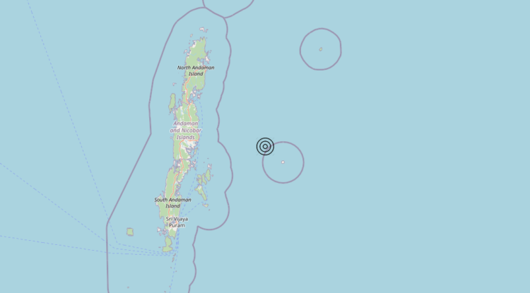 Terremoto India [Sea] – Magnitudo 5.5