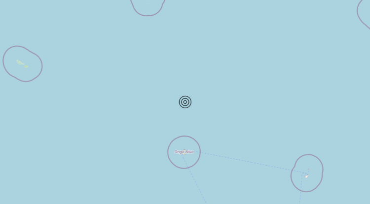 Terremoto Tonga [Sea] – Magnitudo 5.8
