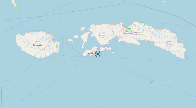 Terremoto Seram, Indonesia [Sea: Indonesia] – Magnitudo 5.8