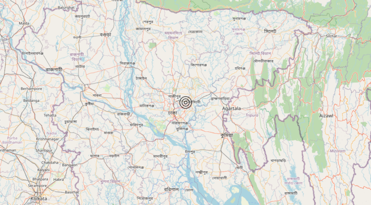 Terremoto Bangladesh – Magnitudo 5.6