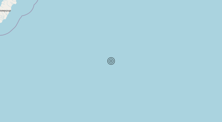 Terremoto East of Kuril Islands, Russia [Sea: Russia] – Magnitudo 5.8