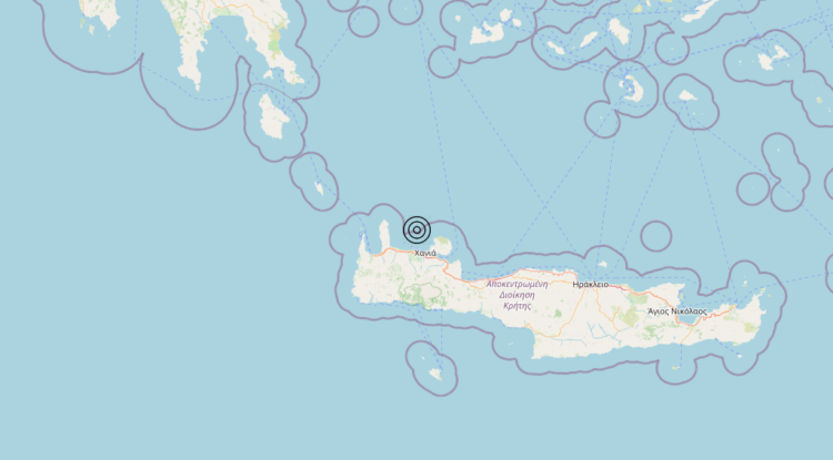 Terremoto Crete, Greece [Sea: Greece] – Magnitudo 4.5
