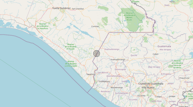 Terremoto Guatemala [Land] – Magnitudo 5.8