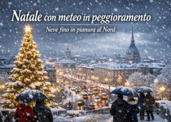 Natale con meteo in peggioramento: neve in pianura specie al Nord