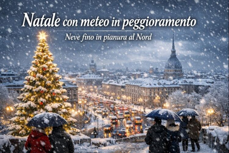 Natale con meteo in peggioramento: neve in pianura specie al Nord Natale con meteo in peggioramento: neve in pianura specie al Nord