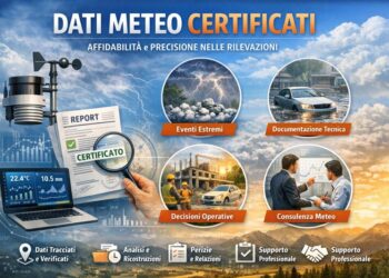 Dati meteo certificati: cosa sono e perché fanno la differenza