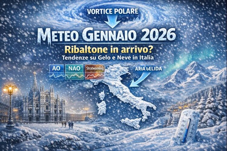 Meteo Gennaio 2026: l’Inverno alza la voce. Ecco cosa aspettarsi