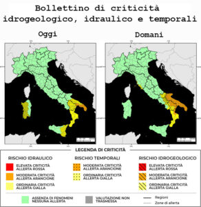 Bollettino di allerta meteo del 03/12/2025
