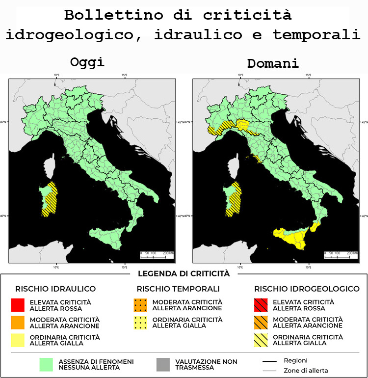 Bollettino di allerta meteo del 15/12/2025 Bollettino di allerta meteo del 15/12/2025