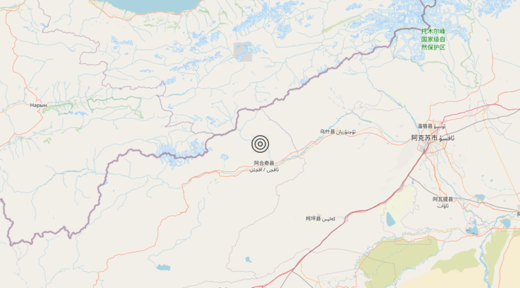 Terremoto China [Land] – Magnitudo 6.0