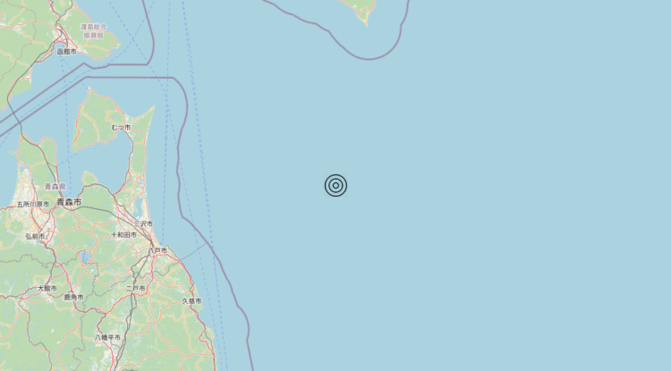 Terremoto Near east coast of eastern Honshu, Japan [Sea: Japan] – Magnitudo 6.7