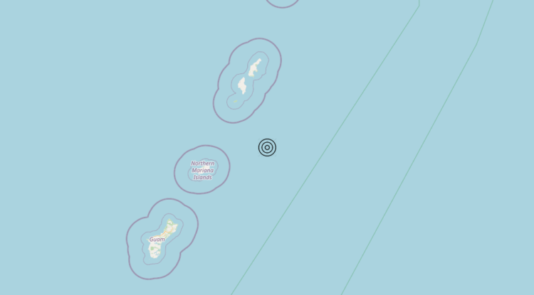 Terremoto Northern Mariana Islands-Guam [Sea] – Magnitudo 5.6