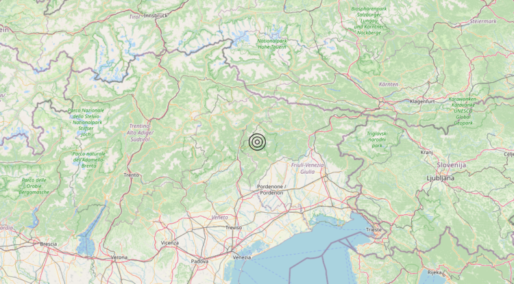 Terremoto Claut (PN) – Magnitudo 3.0