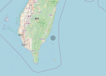 Terremoto Taiwan region [Sea: Taiwan] – Magnitudo 6.0