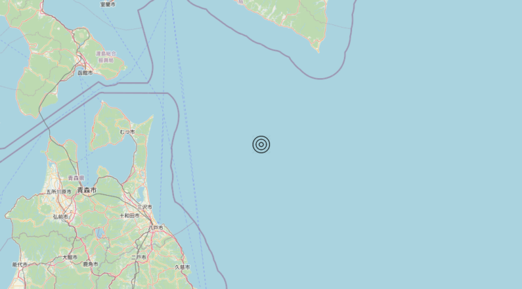 Terremoto Japan [Sea] – Magnitudo 5.7