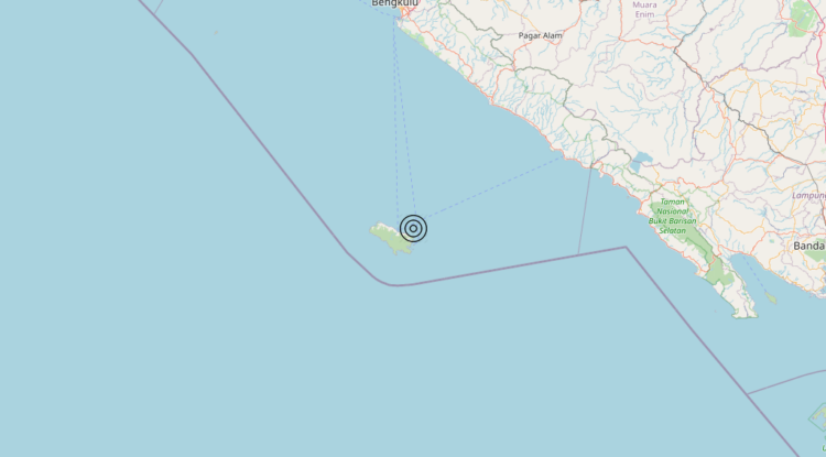 Terremoto Southern Sumatera, Indonesia [Land: Indonesia] – Magnitudo 5.9